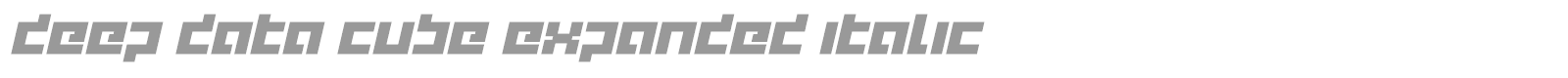 Deep Data font preview