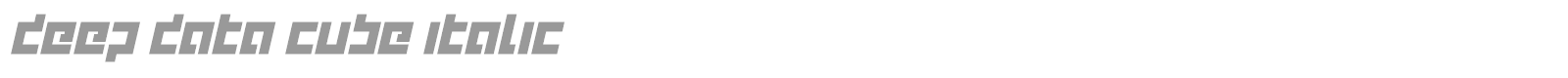 Deep Data font preview