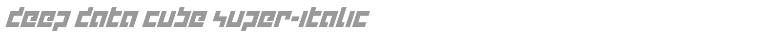 Deep Data font preview