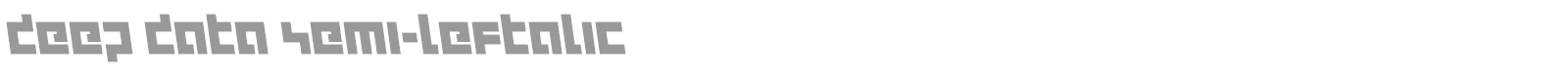 Deep Data font preview