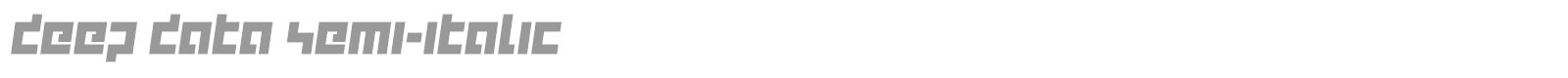 Deep Data font preview