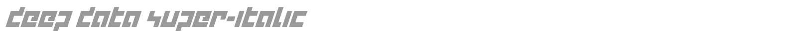 Deep Data font preview