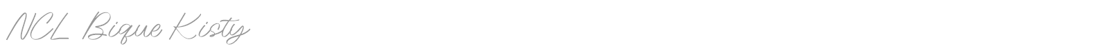 NCL Bique Kisty font preview