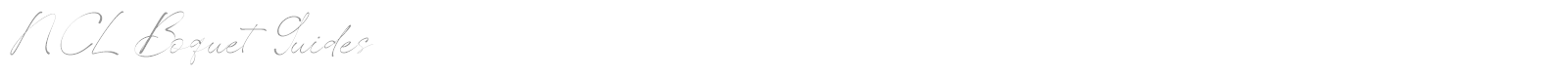 NCL Boquet Guides font preview