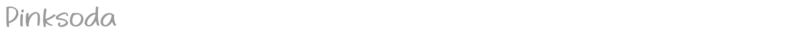 Pinksoda font preview