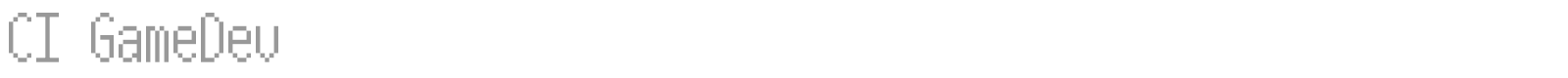 CI GameDev font preview