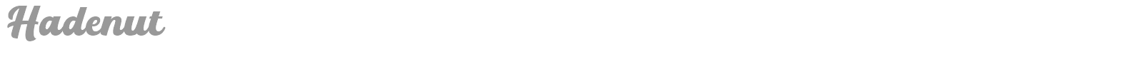 Hadenut font preview