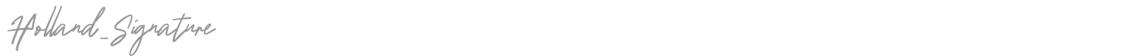 Holland Signature font preview