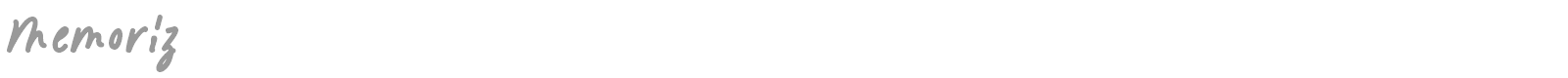 Memoriz font preview
