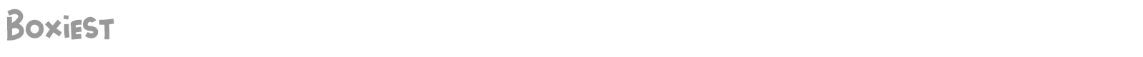 Boxiest font preview
