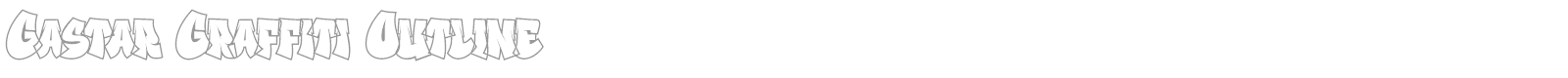 Gastar Graffiti font preview
