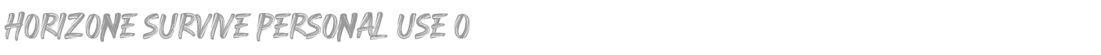 Horizone Survive font preview
