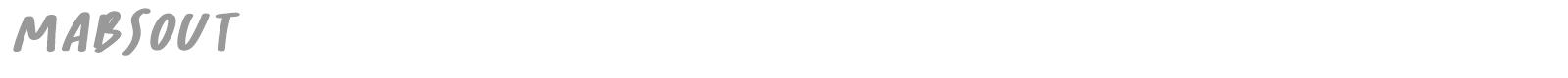 Mabsout font preview