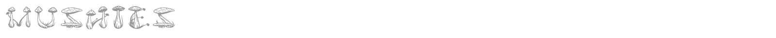 Mushies font preview