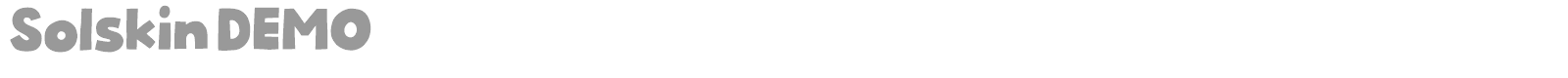Solskin font preview