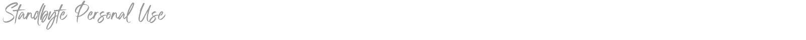 Standbyte font preview