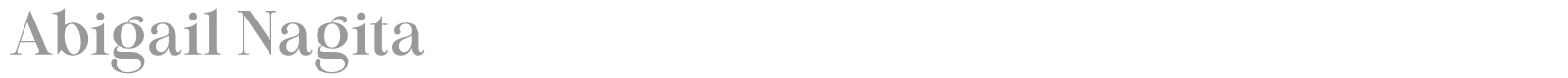 Abigail Nagita font preview