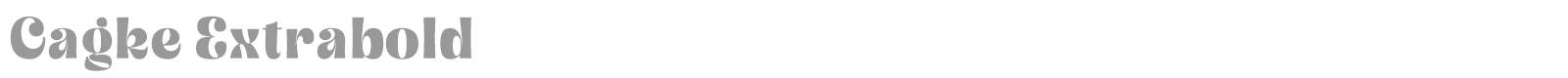 Cagke font preview