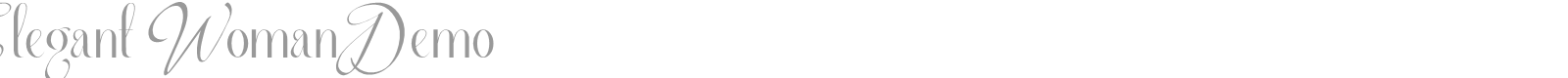 Elegant Woman font preview