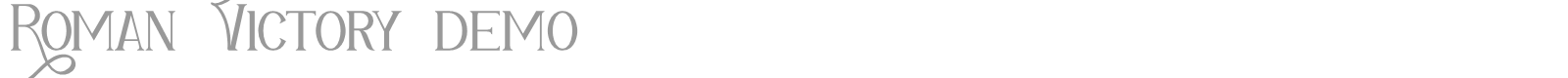 Roman Victory font preview