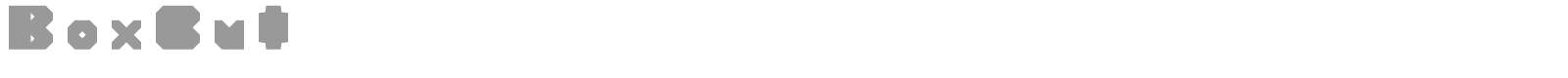 BoxCut font preview