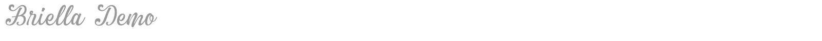 Briella font preview