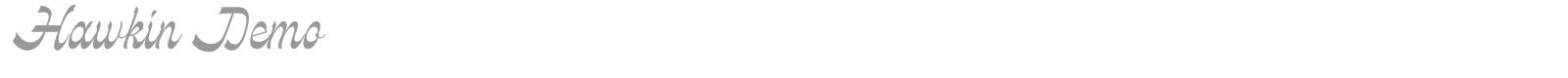 Hawkin font preview