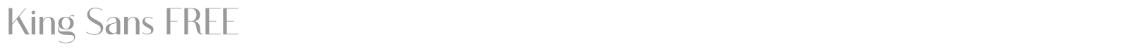 King Sans font preview