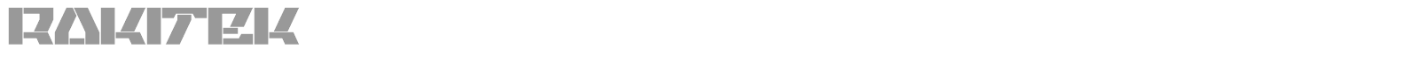 Rakitek font preview
