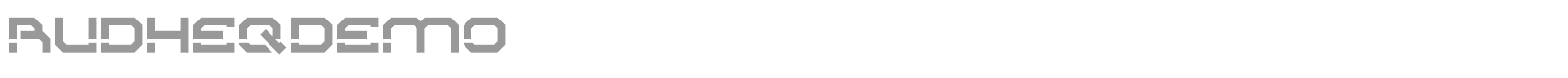Rudheq font preview