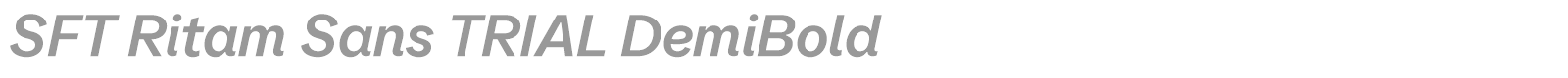 SFT Ritam Sans font preview