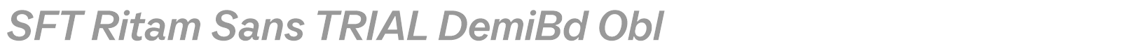 SFT Ritam Sans font preview