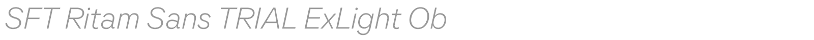 SFT Ritam Sans font preview