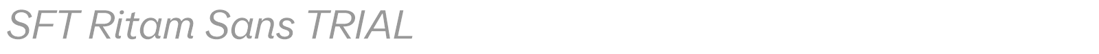 SFT Ritam Sans font preview