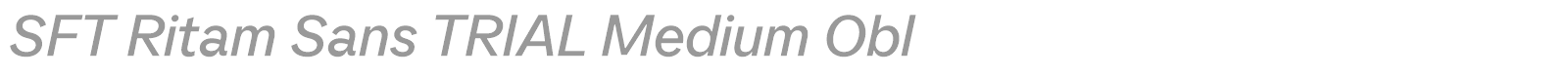 SFT Ritam Sans font preview