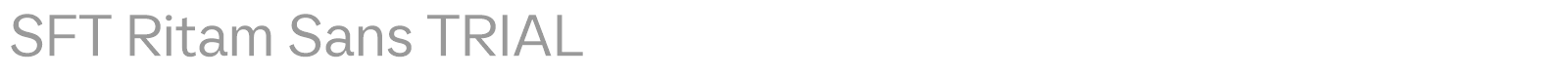 SFT Ritam Sans font preview