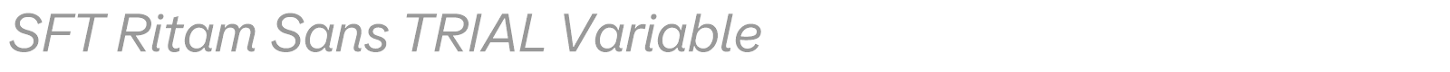 SFT Ritam Sans font preview