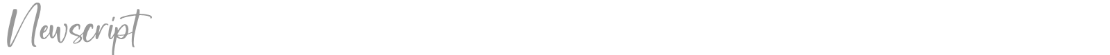 Newscript font preview