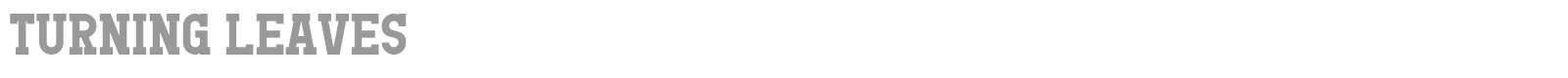 Turning Leaves font preview