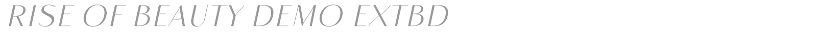 Rise of Beauty font preview