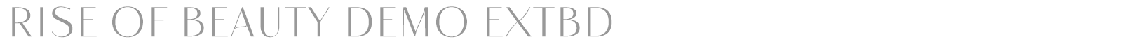 Rise of Beauty font preview