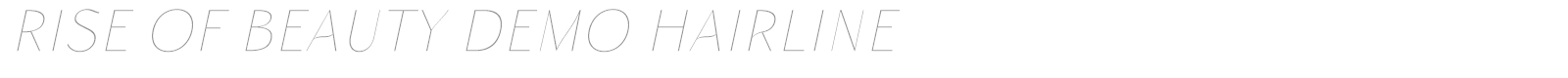 Rise of Beauty font preview