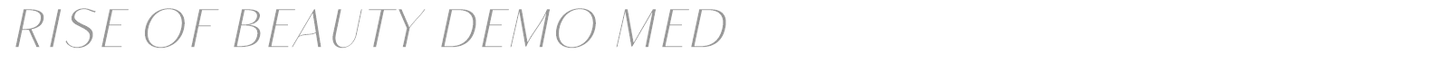 Rise of Beauty font preview