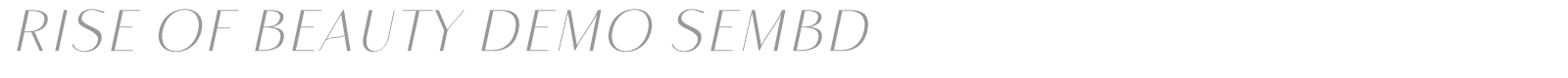 Rise of Beauty font preview