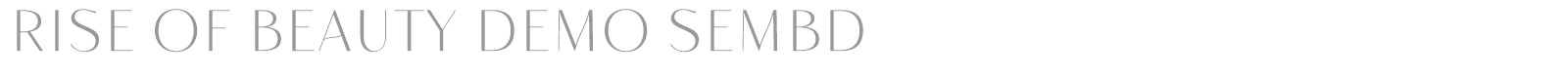 Rise of Beauty font preview