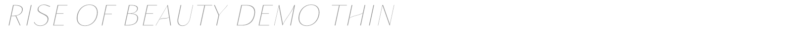 Rise of Beauty font preview