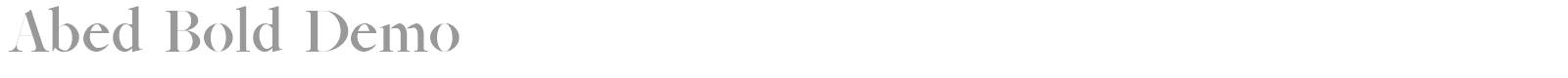 Abed font preview