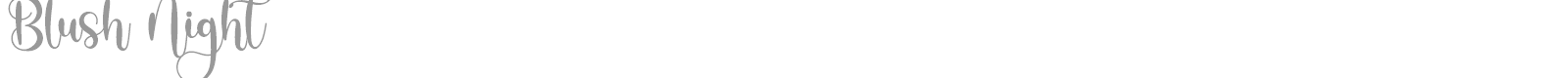 Blush Night font preview