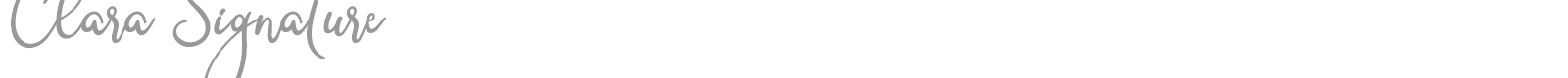 Clara Signature font preview
