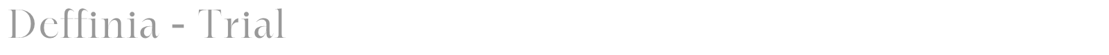 Deffinia font preview